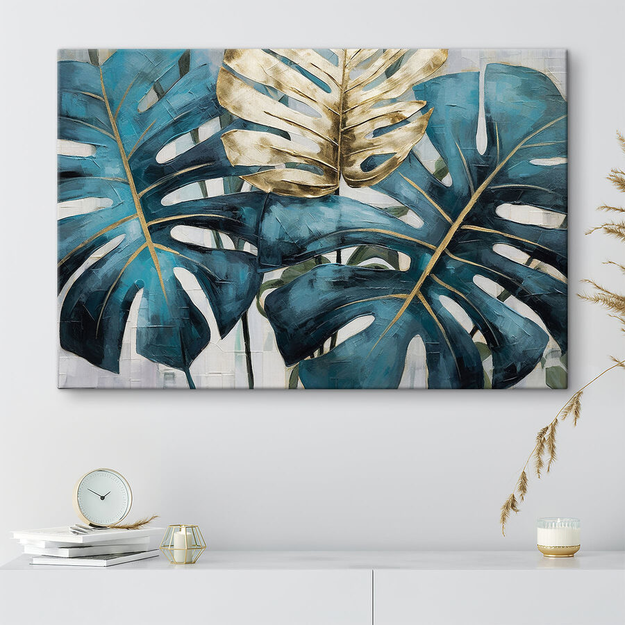 Bold leaves in tropical hues Bold leaves in tropical hues