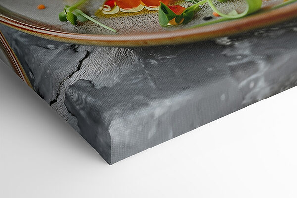 Assiette de nourriture sur une table Assiette de nourriture sur une table