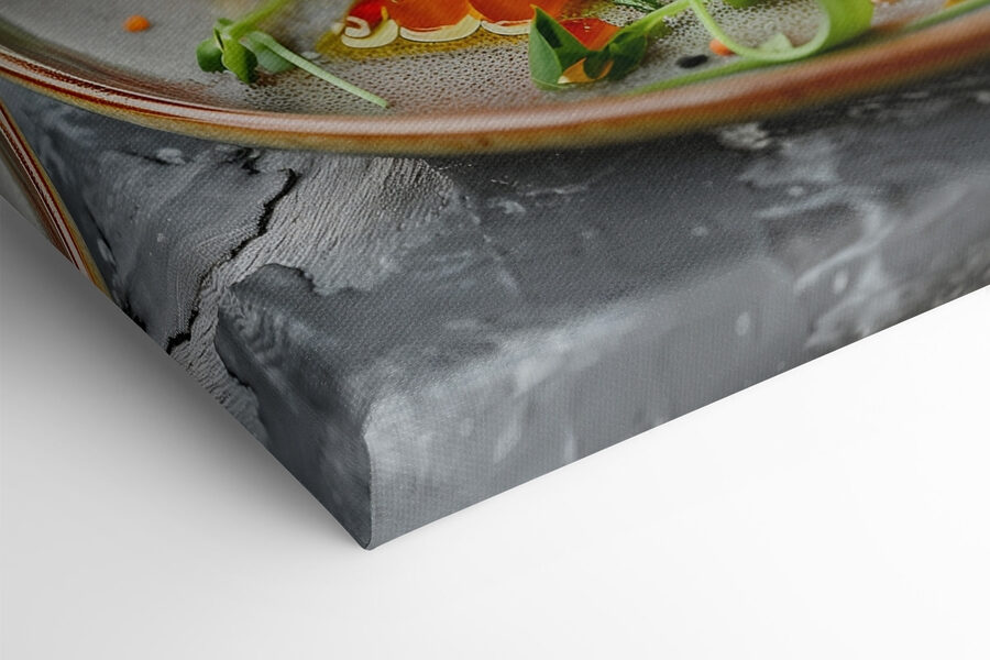Assiette de nourriture sur une table