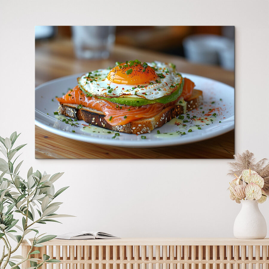 Tableaux Assiette avec des aliments – Image 2