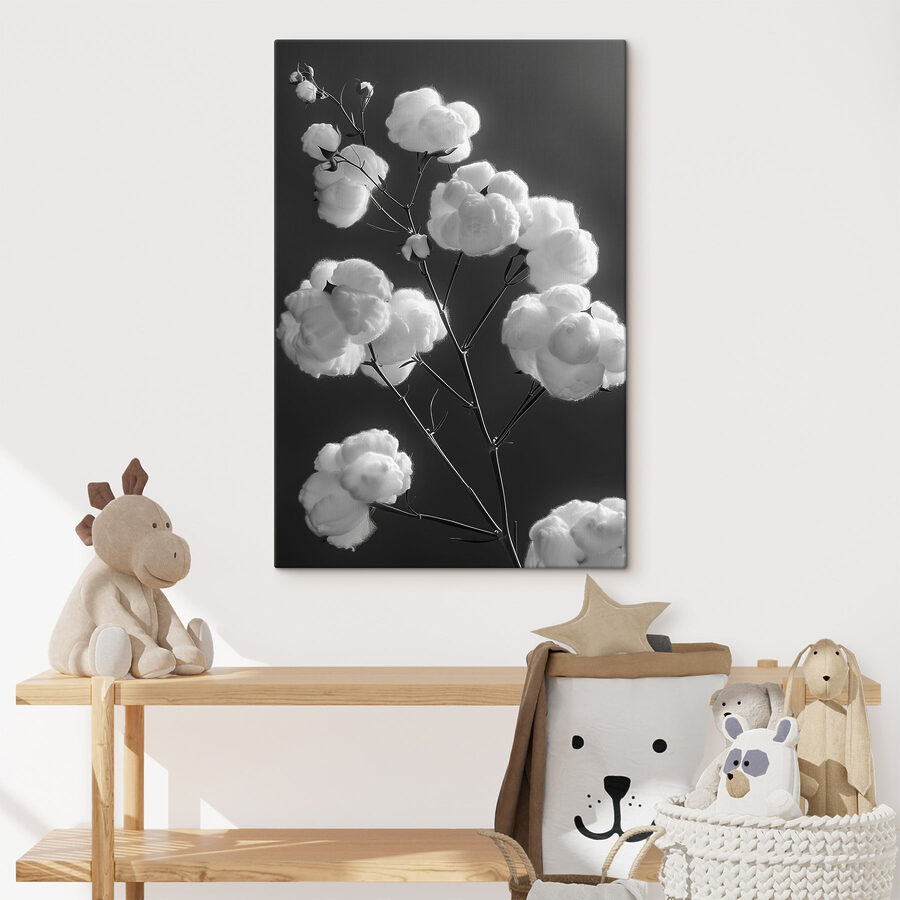 Plante avec boules de coton Plante avec boules de coton