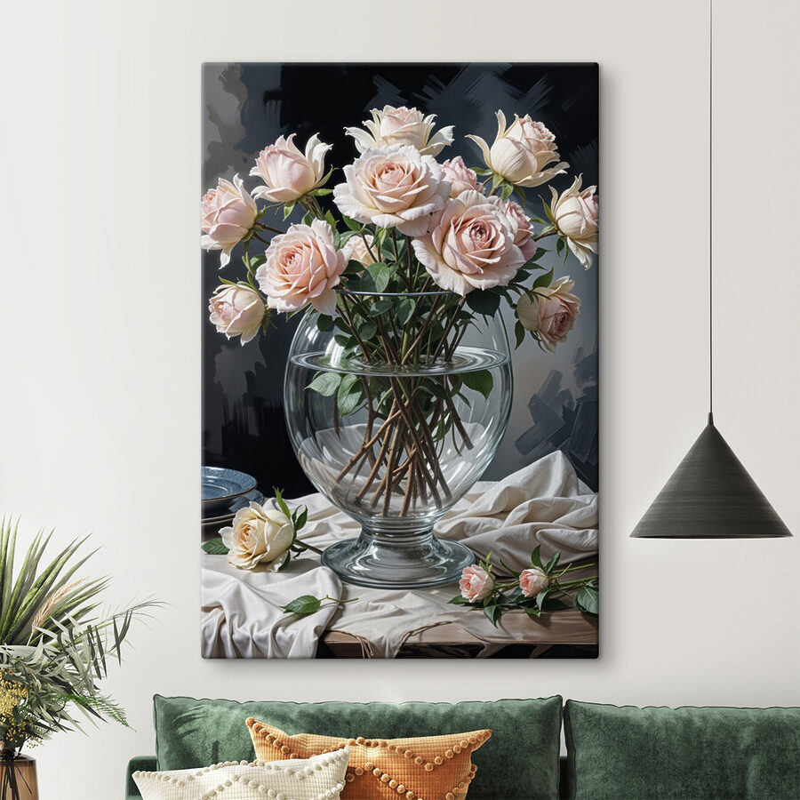 Vase de fleurs avec de l'eau