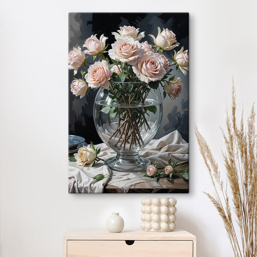 Vase de fleurs avec de l'eau
