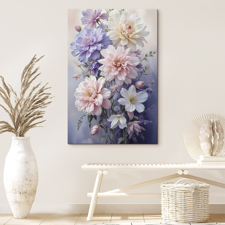 Groupe de fleurs dans un vase