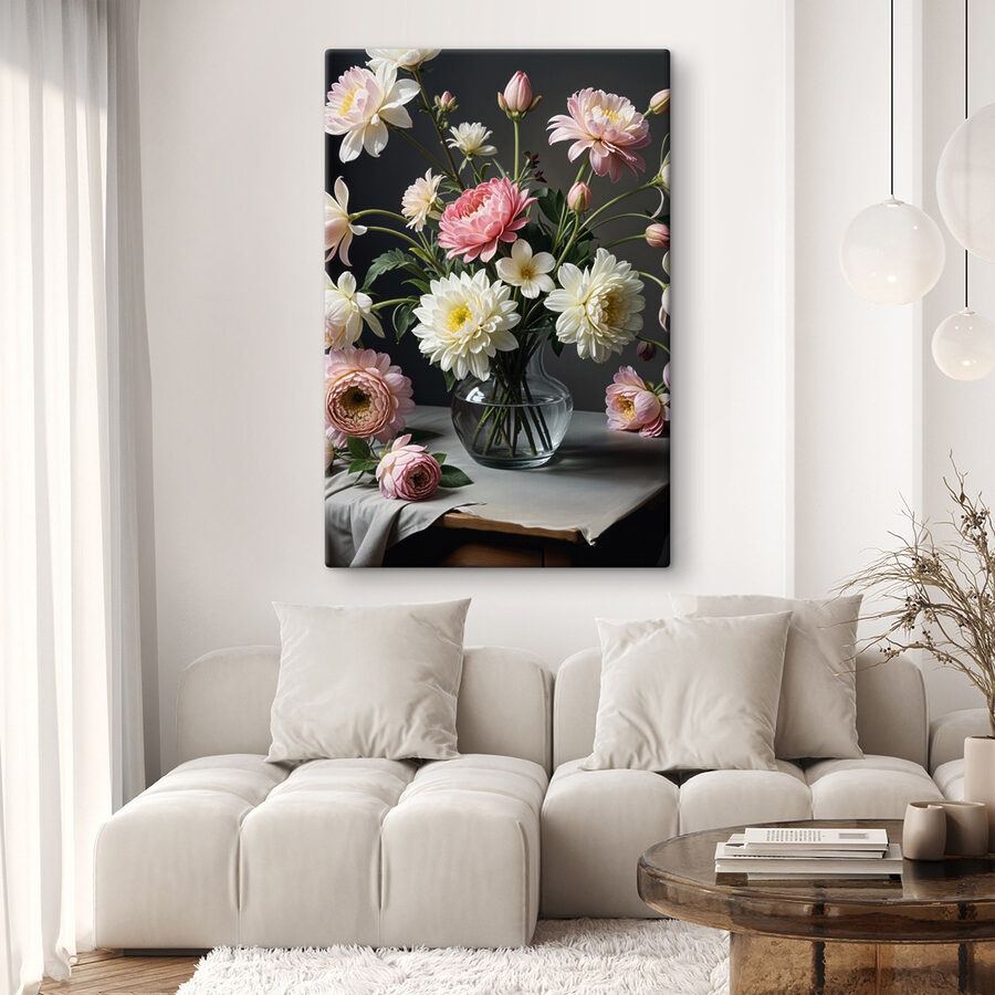Vase de fleurs sur une table