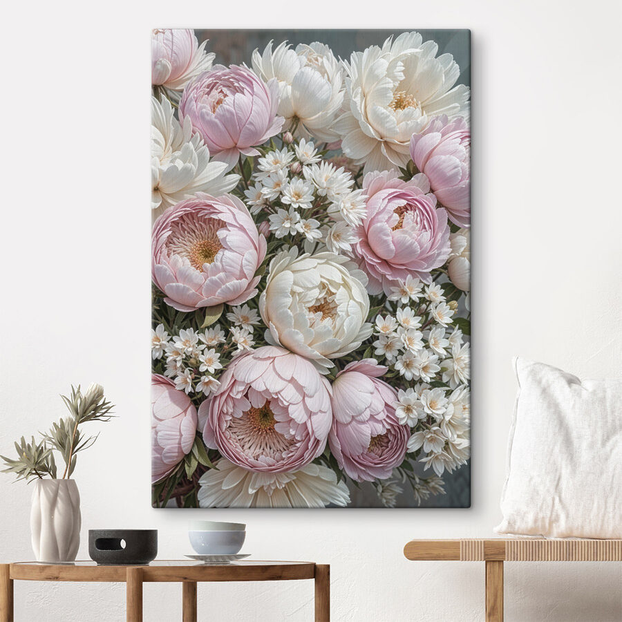 Groupe de fleurs dans un bouquet