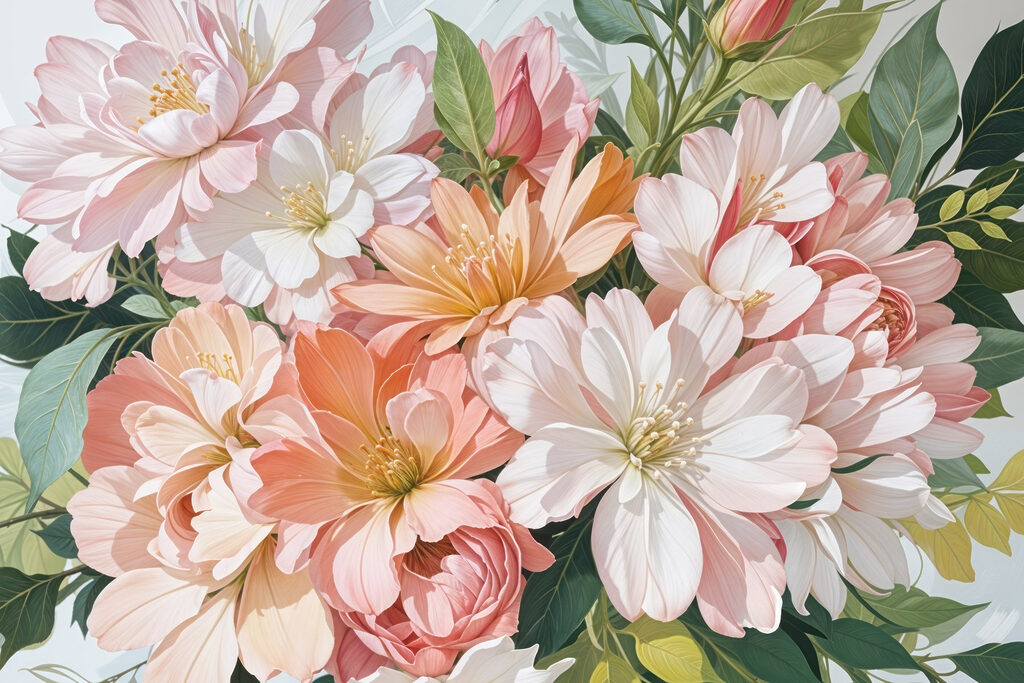Soft petals in gentle harmony Soft petals in gentle harmony