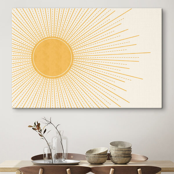 Soleil avec lignes et points Soleil avec lignes et points