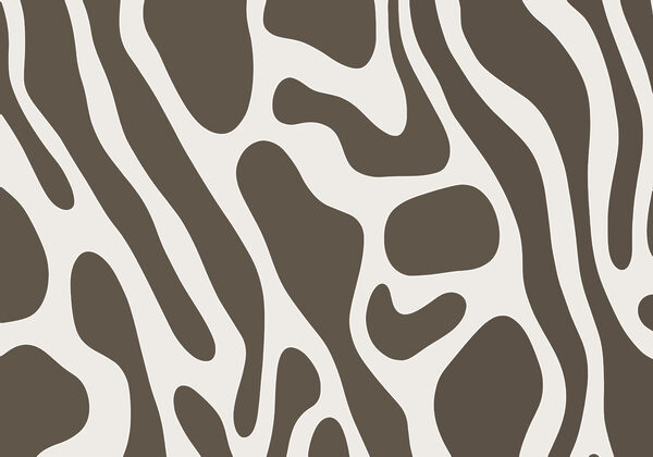 Abstract organic shapes in muted tones