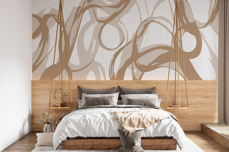 Tourbillons blancs et bruns