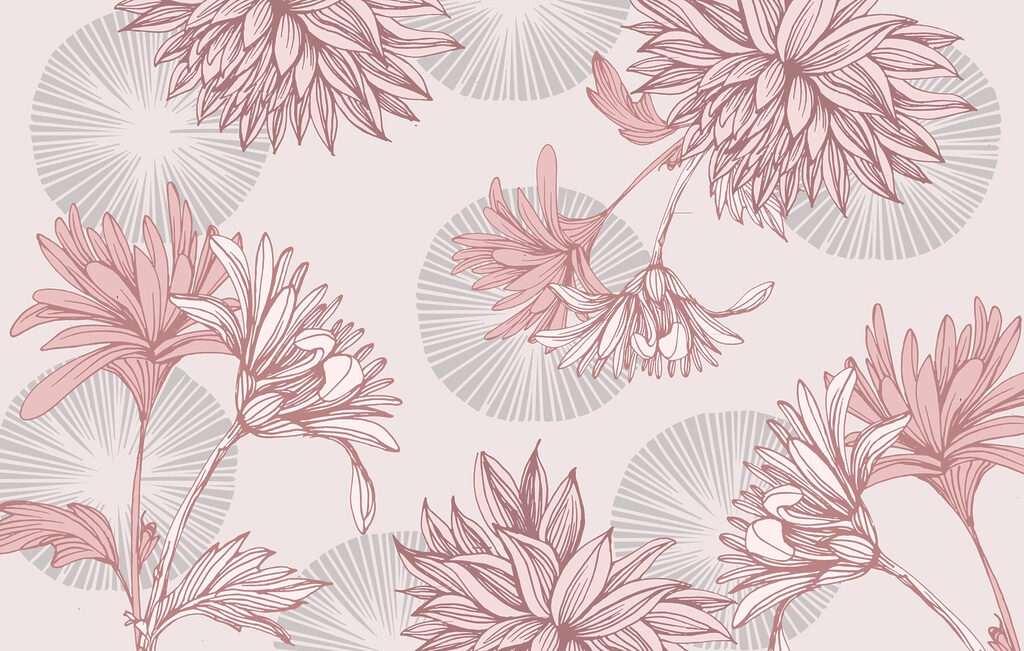 Motif de fleurs et de feuilles Motif de fleurs et de feuilles
