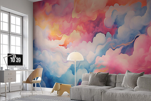 Papier peint Papier peint Nuages colorés dans le ciel (UGS : w01970)