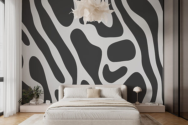 Motif abstrait fluide dans les tons gris Motif abstrait fluide dans les tons gris