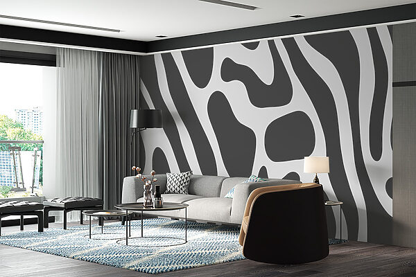 Motif abstrait fluide dans les tons gris Motif abstrait fluide dans les tons gris