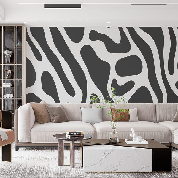 Motif abstrait fluide dans les tons gris Motif abstrait fluide dans les tons gris