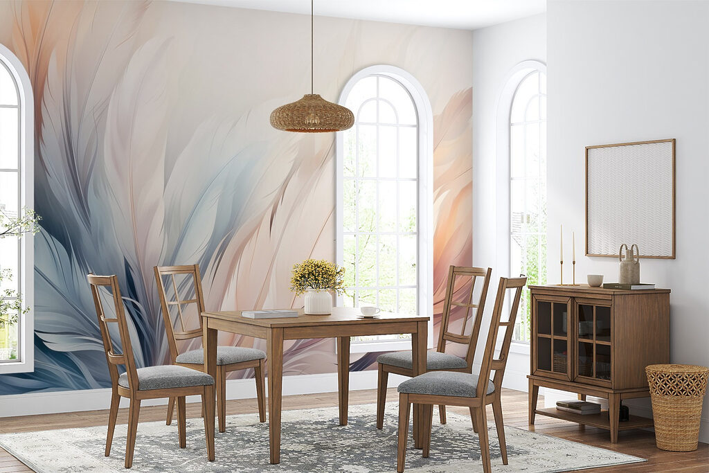Delicate hues of soft feather textures Delicate hues of soft feather textures
