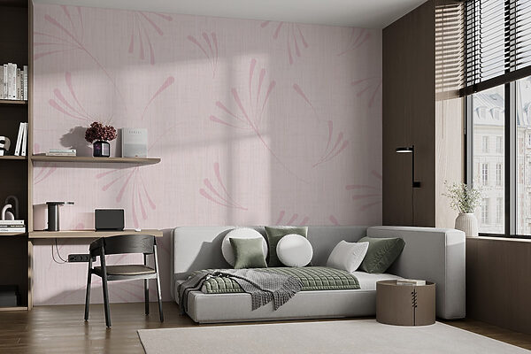 Motif floral rose sur fond blanc Motif floral rose sur fond blanc