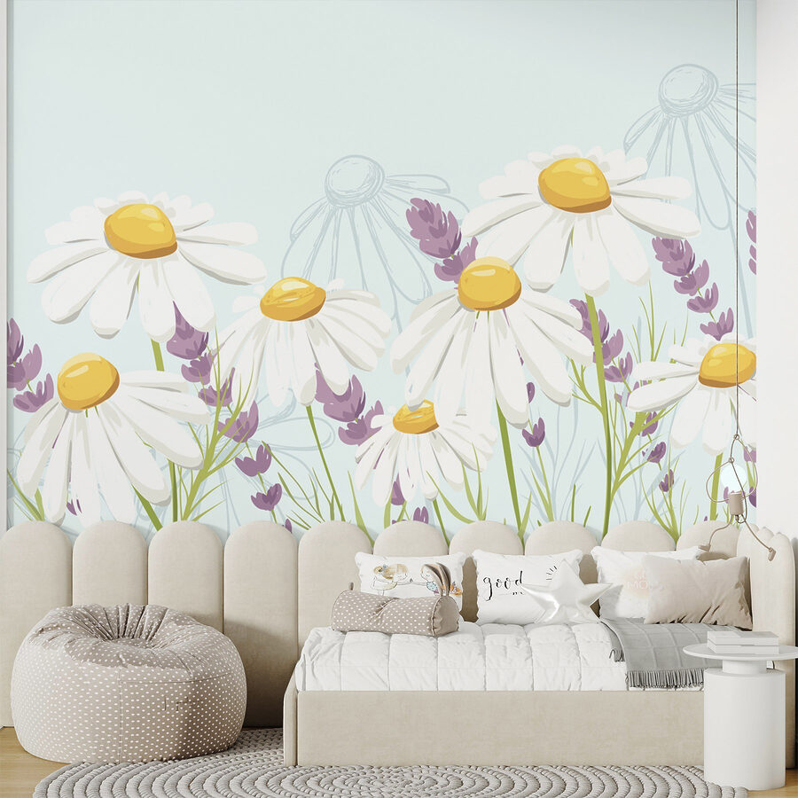 Groupe de fleurs blanches