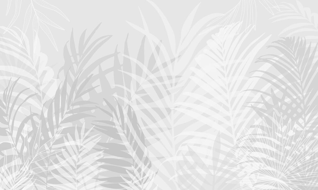 Fond gris et blanc avec des feuilles Fond gris et blanc avec des feuilles