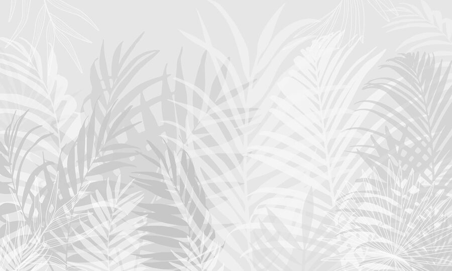 Fond gris et blanc avec des feuilles Fond gris et blanc avec des feuilles