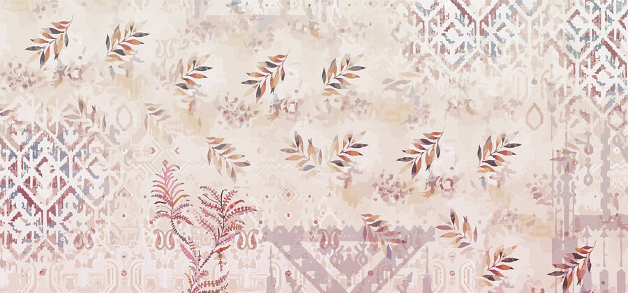 Motifs doux avec accents de feuillage délicats Motifs doux avec accents de feuillage délicats