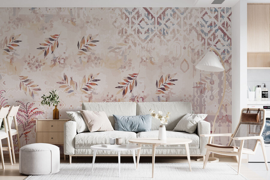 Motifs doux avec accents de feuillage délicats Motifs doux avec accents de feuillage délicats
