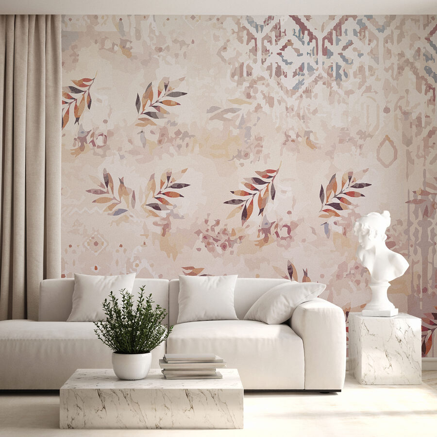 Motifs doux avec accents de feuillage délicats Motifs doux avec accents de feuillage délicats