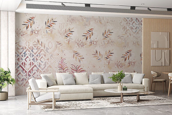 Motifs doux avec accents de feuillage délicats Motifs doux avec accents de feuillage délicats