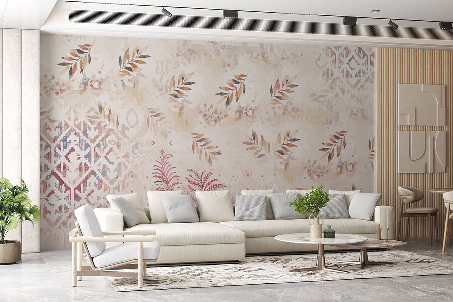 Motifs doux avec accents de feuillage délicats Motifs doux avec accents de feuillage délicats