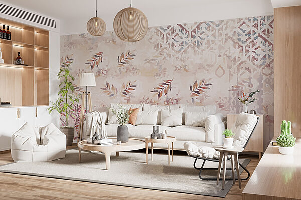 Motifs doux avec accents de feuillage délicats Motifs doux avec accents de feuillage délicats