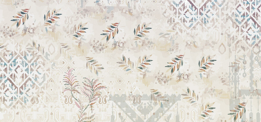 Motif floral délicat sur fond doux