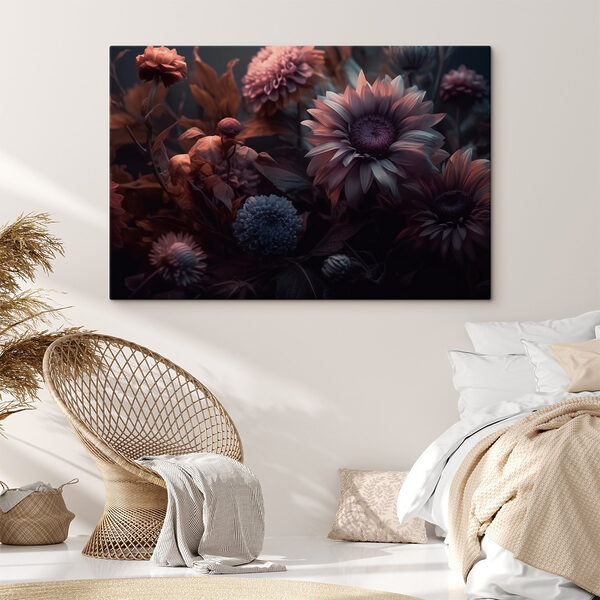 Groupe de fleurs avec feuilles Groupe de fleurs avec feuilles