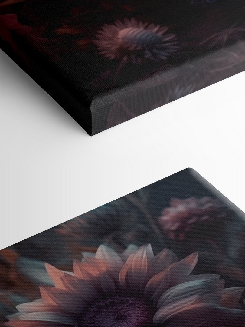 Groupe de fleurs avec feuilles
