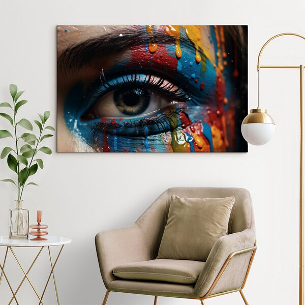 Couleurs vives sur toile expressive Couleurs vives sur toile expressive