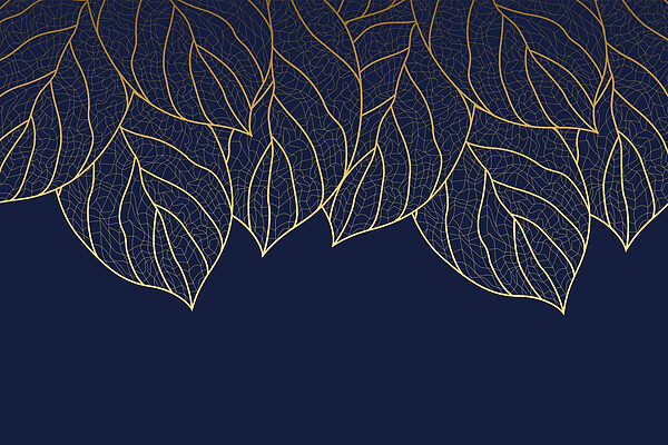 Motif élégant de feuilles sur fond sombre Motif élégant de feuilles sur fond sombre