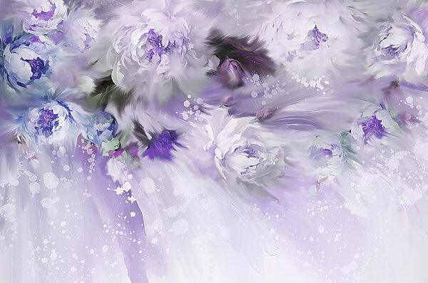 Peinture de fleurs et de plumes Peinture de fleurs et de plumes