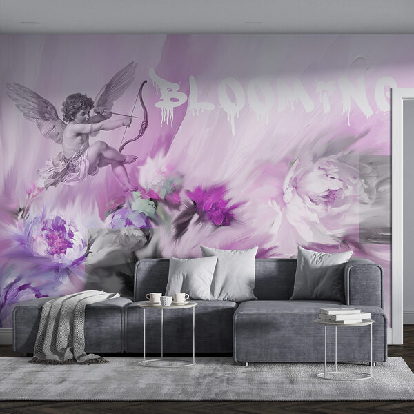 Peinture d'anges et de fleurs Peinture d'anges et de fleurs
