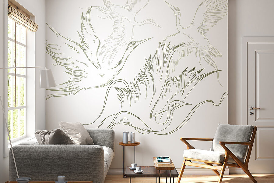Dessin d'oiseaux en vol Dessin d'oiseaux en vol