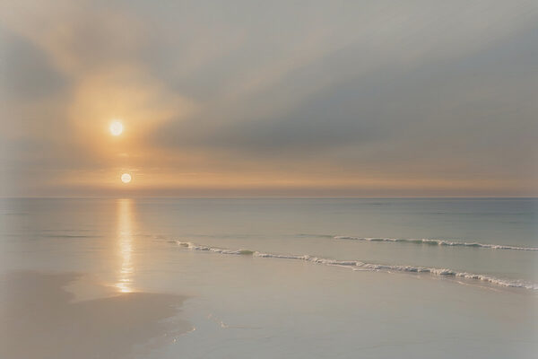 Coucher de soleil sur une plage Coucher de soleil sur une plage
