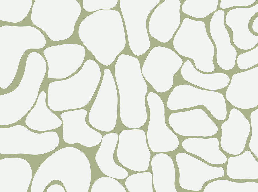 Motif blanc et vert
