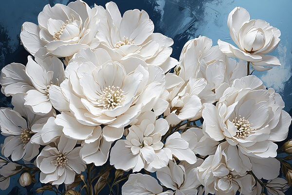 Groupe de fleurs blanches Groupe de fleurs blanches