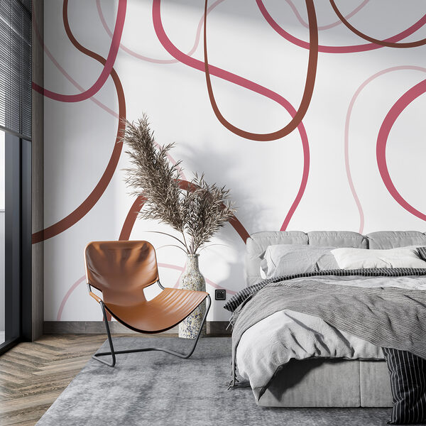 Motif de lignes brunes et roses Motif de lignes brunes et roses