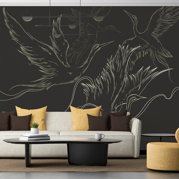 Dessin d'oiseaux en vol Dessin d'oiseaux en vol