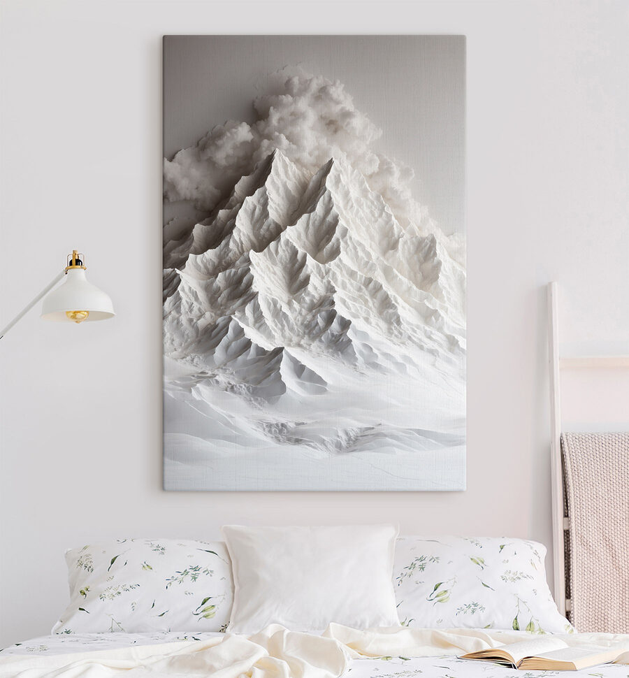 Montagne avec de la fumée qui s'en échappe