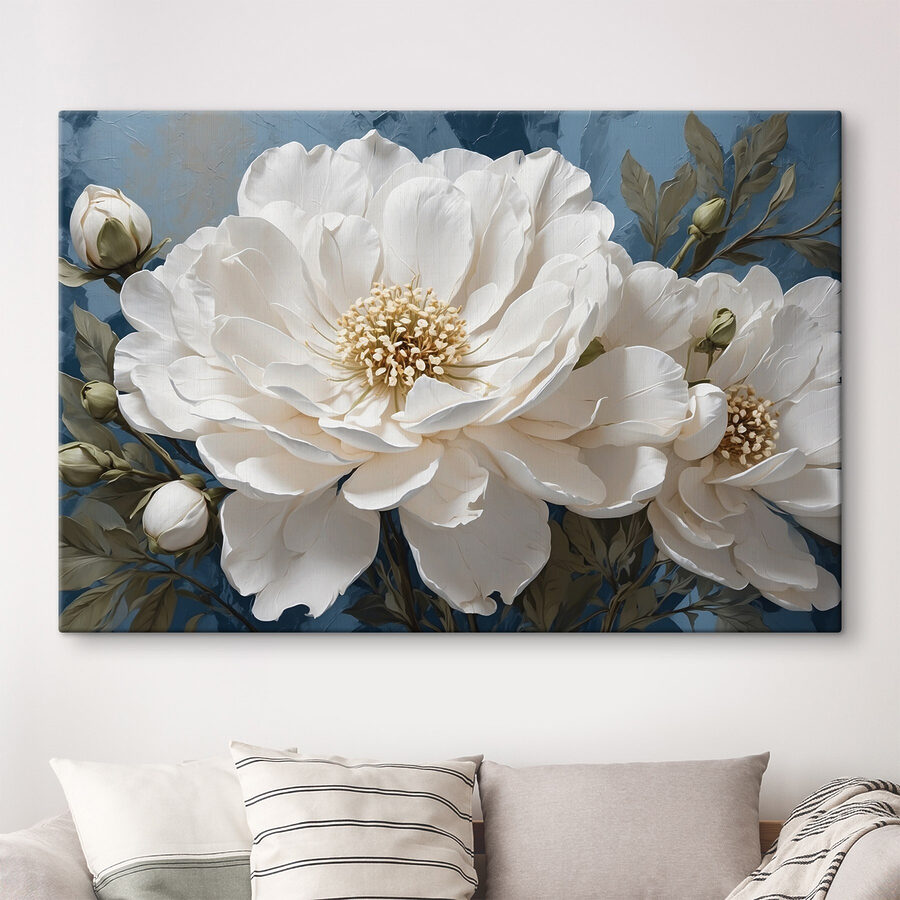 Des fleurs délicates sur une toile de fond douce