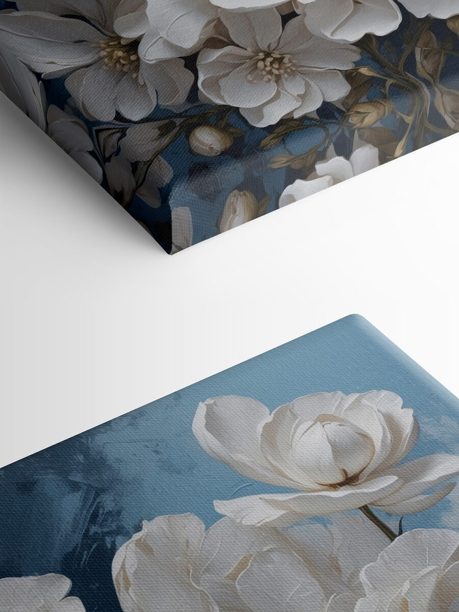 Groupe de fleurs blanches