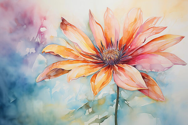 Peinture d'une fleur Peinture d'une fleur