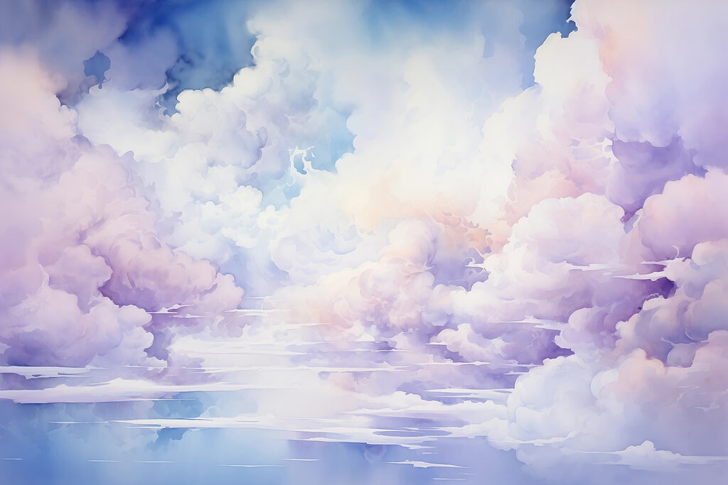 Aquarelle de nuages Aquarelle de nuages