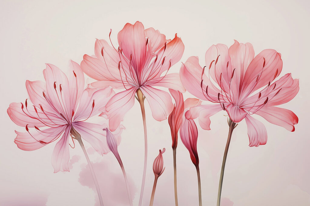Groupe de fleurs roses Groupe de fleurs roses