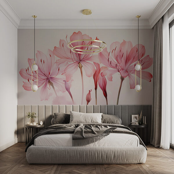 Groupe de fleurs roses Groupe de fleurs roses